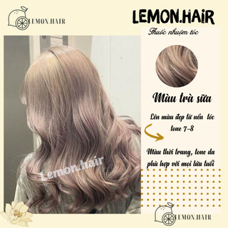 thuốc nhuộm tóc màu trà sữa + tặng oxy trợ dưỡng - lemon.hair