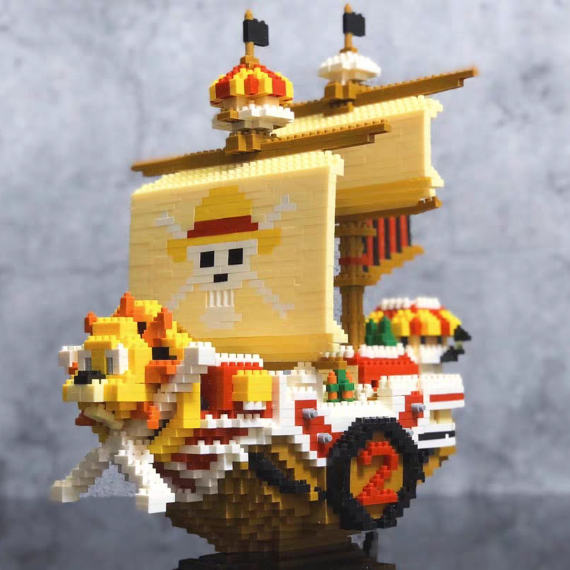 Đồ Chơi Lắp Ráp Kiểu Lego Mô Hình Thuyền Thousand Sunny,Going Merry,Red Force Trong Đảo Hải Tặc OnePiece Với 1500+PCS