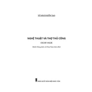 Sách Nghệ Thuật Và Thợ Thủ Công