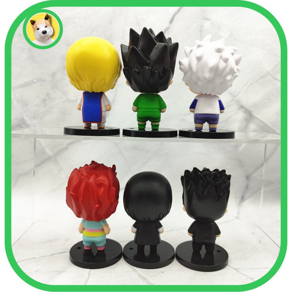 Mô hình Hunter X Hunter  6cm mắt đen Gon Killua Kurapica dễ thương Chrollo Lucifer Hisoka cute tiệm đồ chơi Beocaz