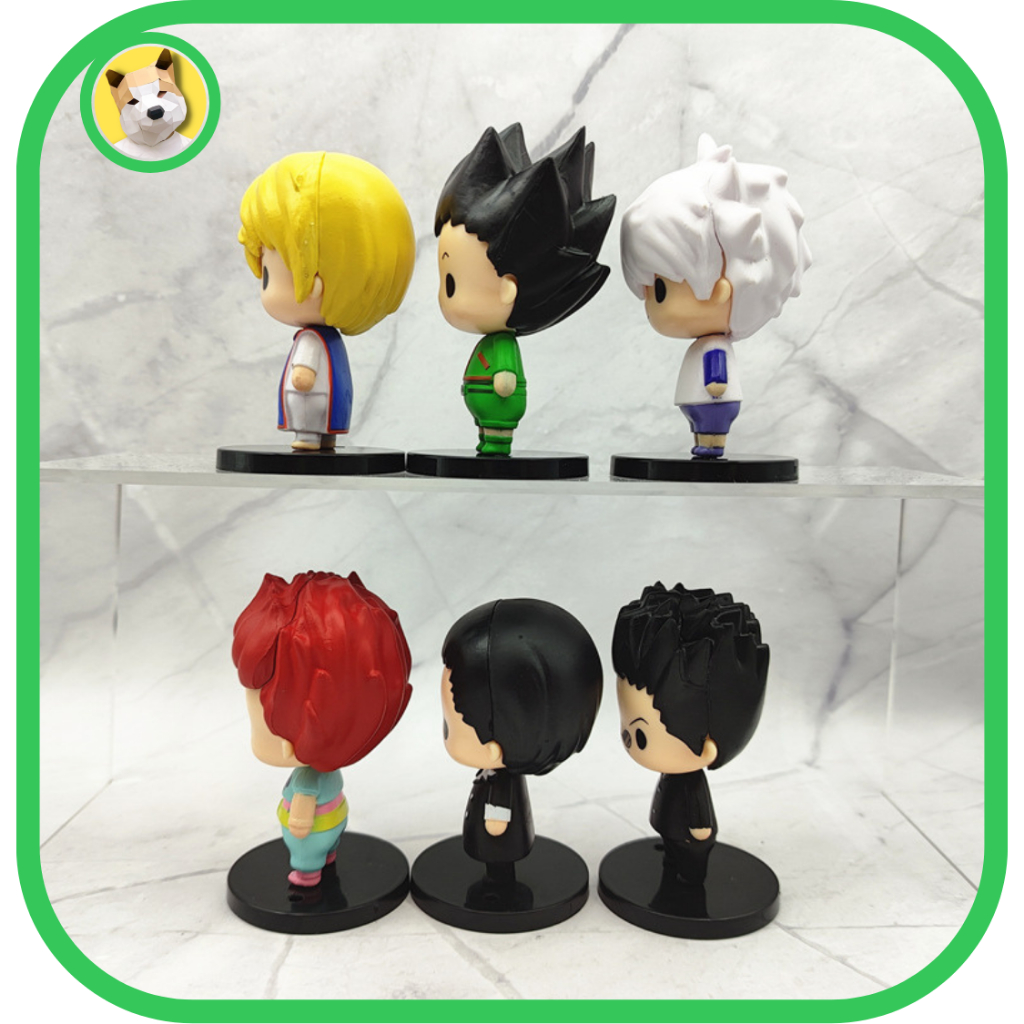 Mô hình Hunter X Hunter  6cm mắt đen Gon Killua Kurapica dễ thương Chrollo Lucifer Hisoka cute tiệm đồ chơi Beocaz