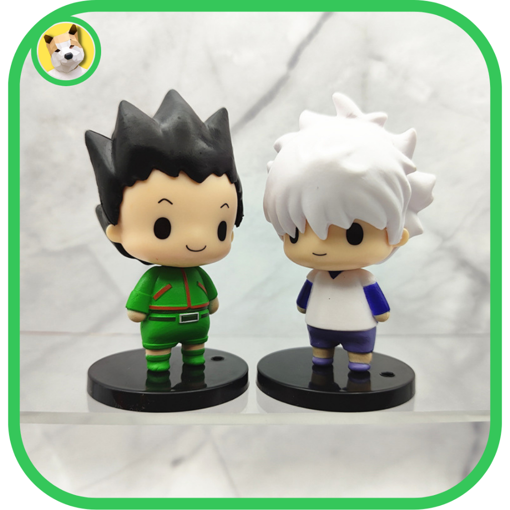 Mô hình Hunter X Hunter  6cm mắt đen Gon Killua Kurapica dễ thương Chrollo Lucifer Hisoka cute tiệm đồ chơi Beocaz