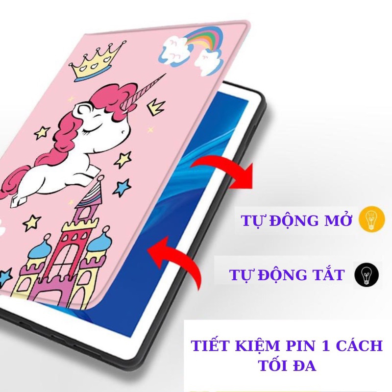Bao da hình Gấu dâu iPad Air 1/2/3/4 - Gen 5/6/7/8/9/10 - 2/3/4 - Mini 1/2/3/4/5 - Pro 9.7"/ 10.5" / 10.2” | FULL BOX