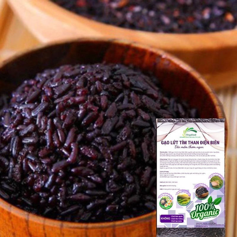 Gạo lứt đen, nâu dẻo ngon Điện Biên, ăn kiêng, giảm cân, đã kiểm nghiệm VSATTP 1KG