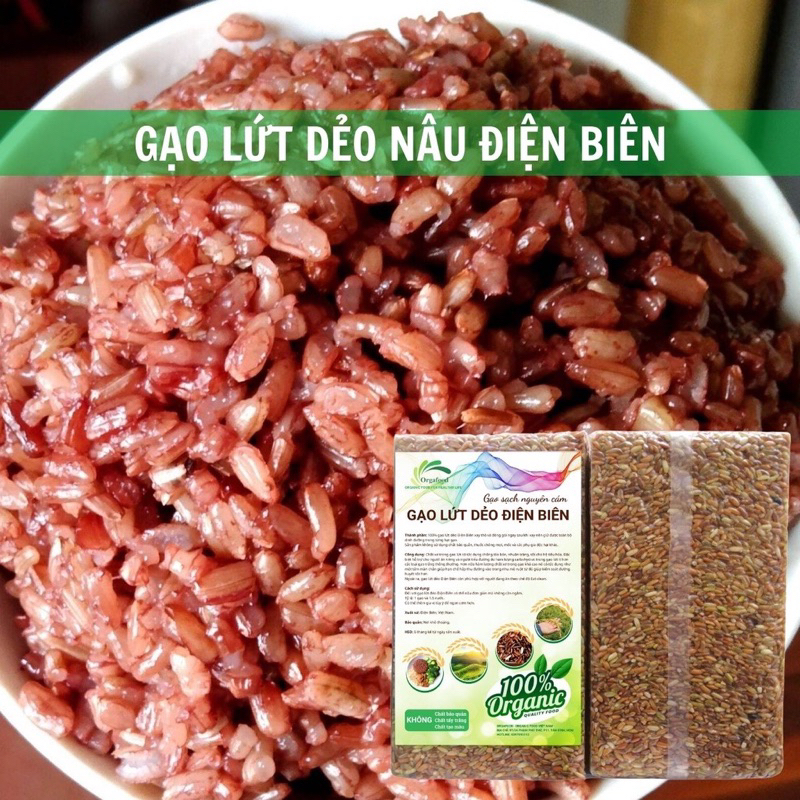 Gạo lứt đen, nâu dẻo ngon Điện Biên, ăn kiêng, giảm cân, đã kiểm nghiệm VSATTP 1KG