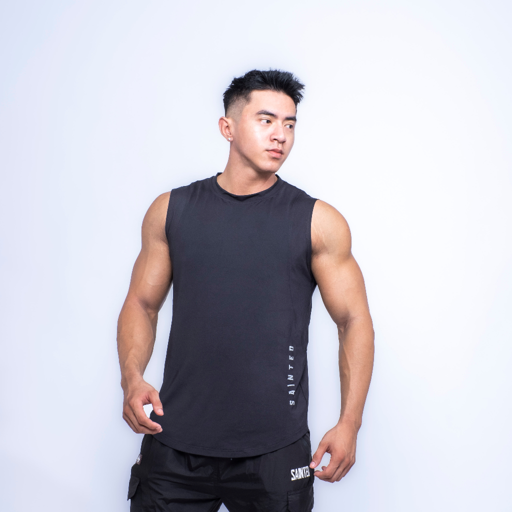 Áo ba lỗ training tanktop logo phản quang Sainted Hyper Reflextank