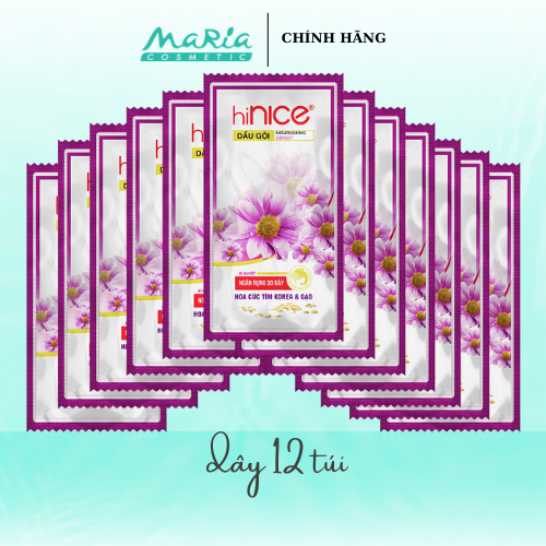 Dây Dầu Gội hiNICE Hoa Cúc Tím & Gạo ngăn rụng do gãy