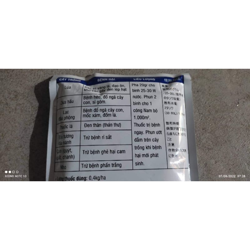 Hoạt chất Topsin M 70WP Japan