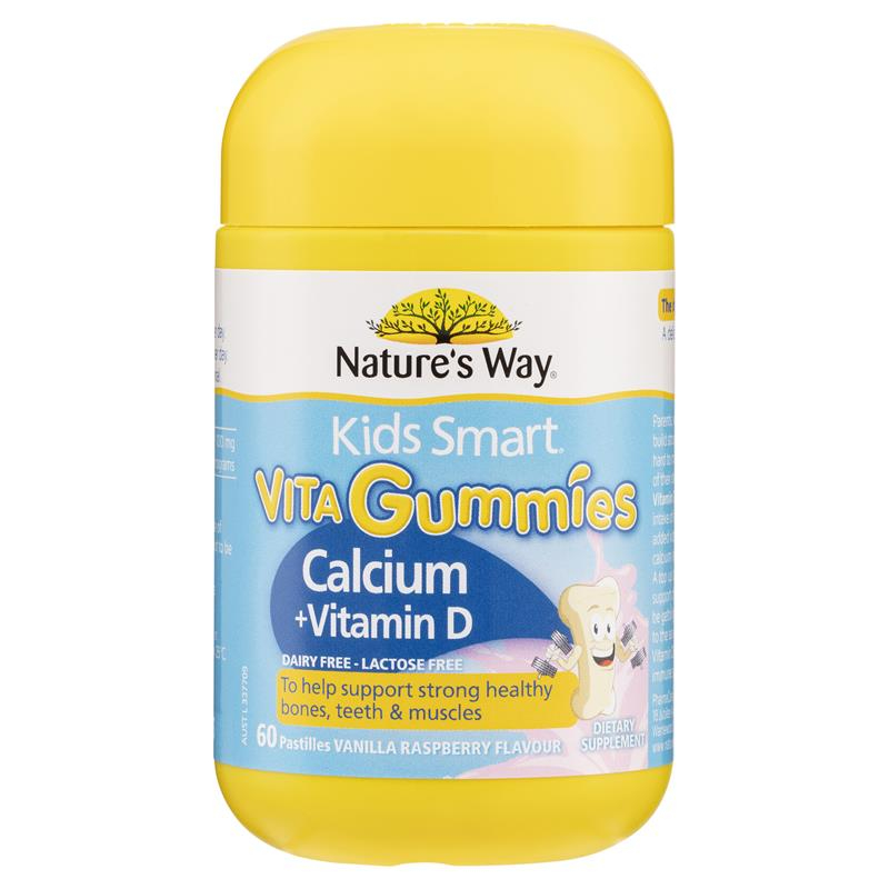 Kẹo dẻo bổ sung canxi cho bé nature’s way kids smart vita gummies calcium + vitamin d3 60 Viên Healthy Care Extaste