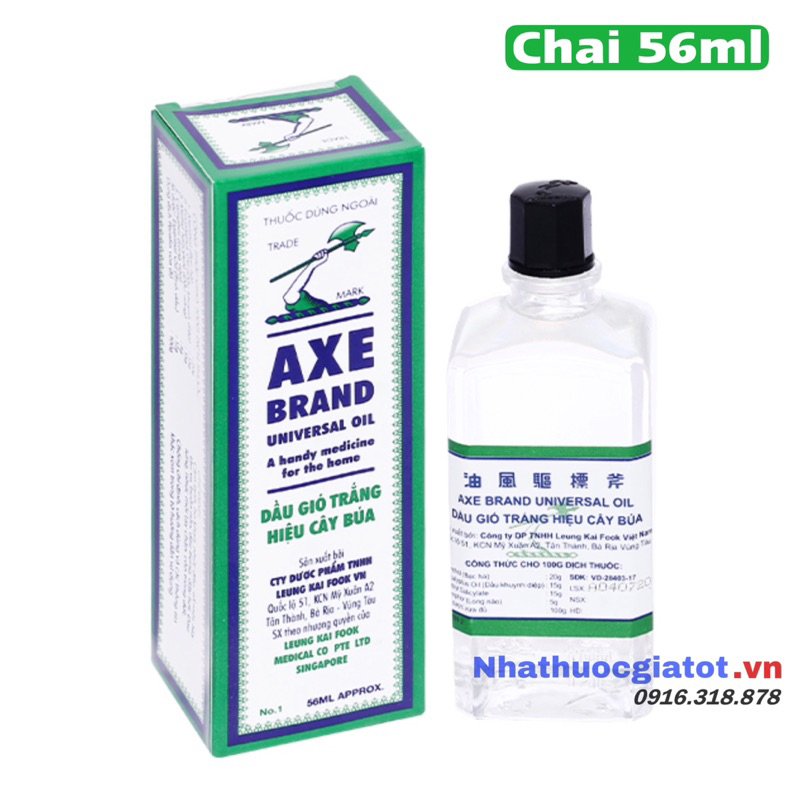 Dầu Gió Trắng Hiệu Cây Búa - Chính Hãng AXE BRAND