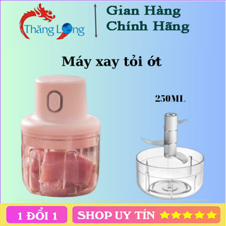 Máy Xay Mini Cầm Tay 250 ml - Máy Xay Đa Năng Sạc Điện, Có Cổng Sạc Usb - Xay Tỏi, Ớt, Hành