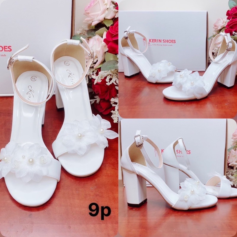 Giày sandal đế dày kết hoa