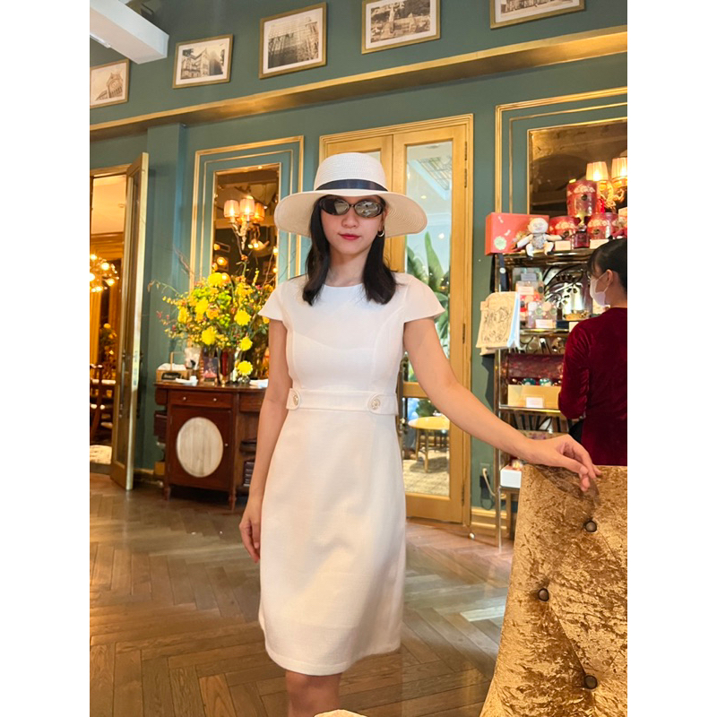 Đầm công sở tweed  - YV LE & CO