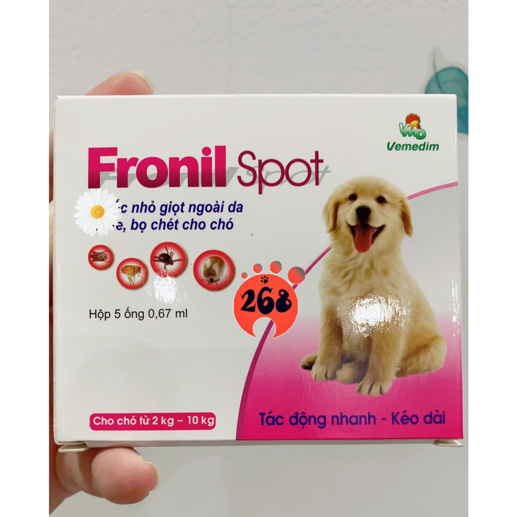 Dung dịch nhỏ ve - rận - bọ chét Fronil Spot dành cho chó mèo
