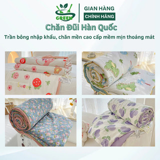Chăn đũi Hàn Quốc trần bông nhập khẩu cao cấp, chăn mền hè cotton đũi trần bông mùa hè cao cấp mềm mịn thoáng mát