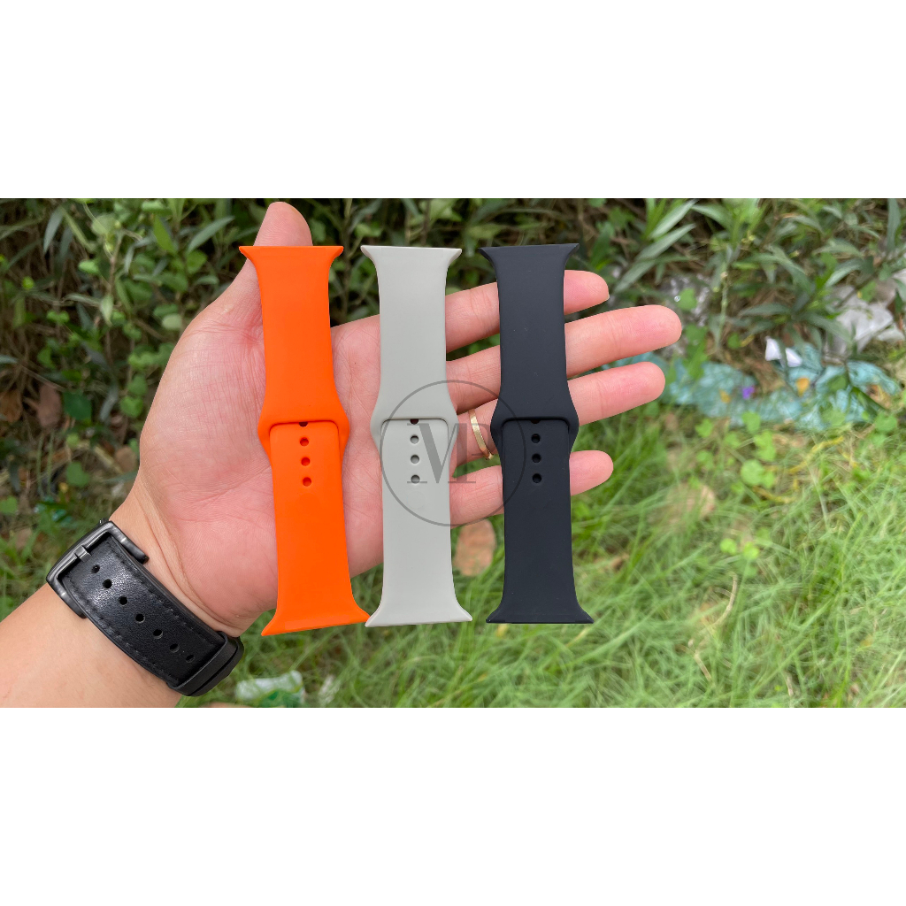 Dây Silicone Dành Cho Đồng Hồ Thông Minh series 8 7 6 5 4 3 2 1 Size 38mm 40mm 41mm 42mm 44mm 45mm