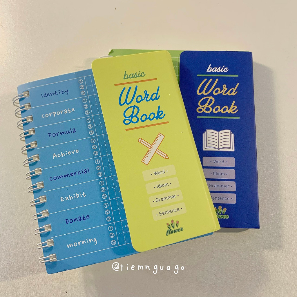 Sổ học từ vựng Work Book Morning Glory 100tr Có Note Tiện Lợi Xinh Xắn - Tiệm Ngựa Gỗ