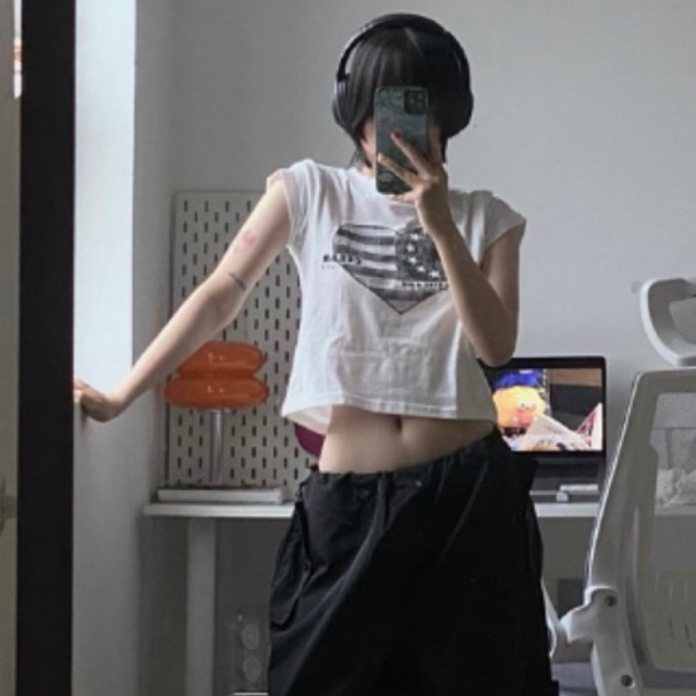 CESAR - Áo thun baby tee Heart