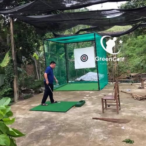 Khung  Tập Golf 2.5x2.5x2.5 - KGT25 - Hồng tâm, lưới may viền