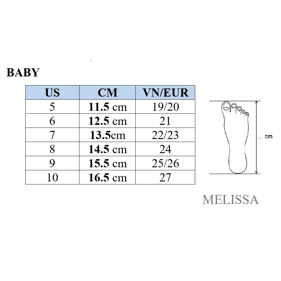 Giày sandals trẻ em Melissa Wide Sandal BB - Cam