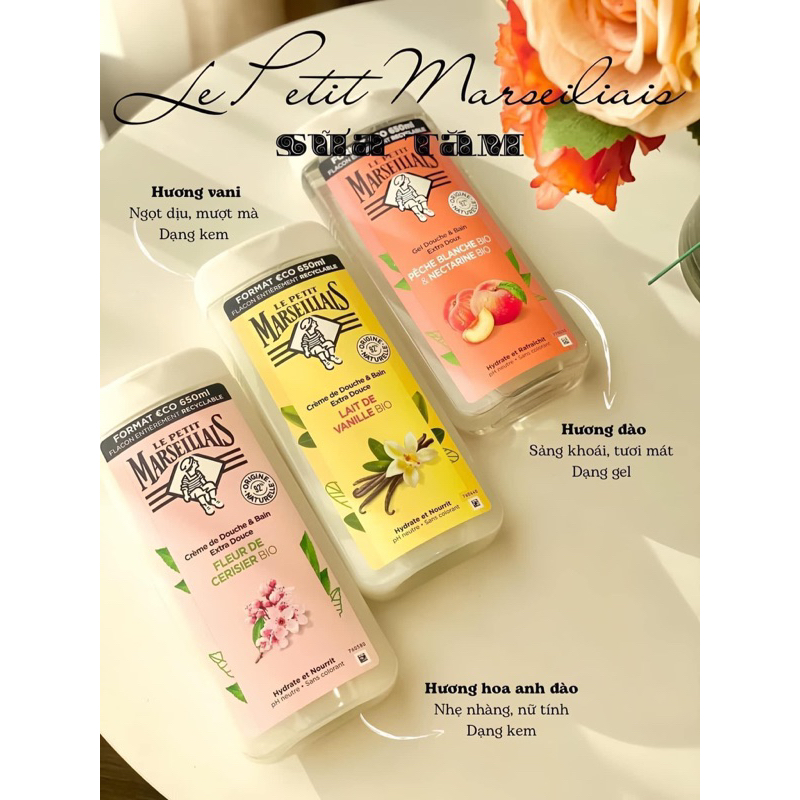 Sữa tắm marseillais 650ml