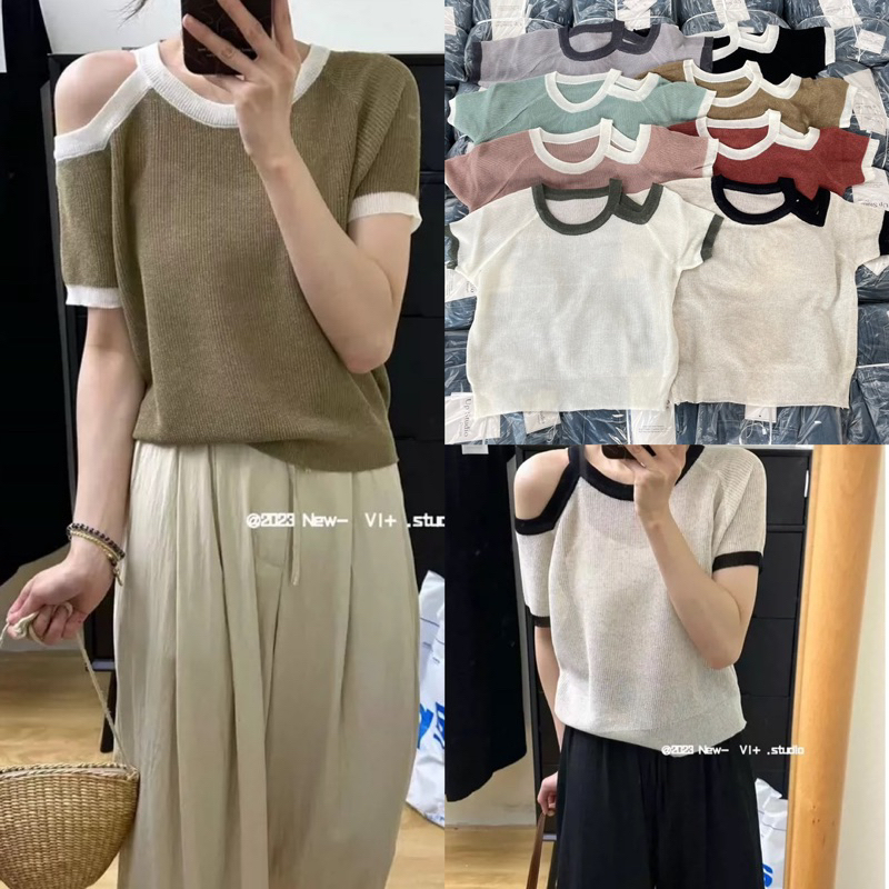 Áo mongtoghi cut out vai (KÈM ẢN THẬT SHOP CHỤP)