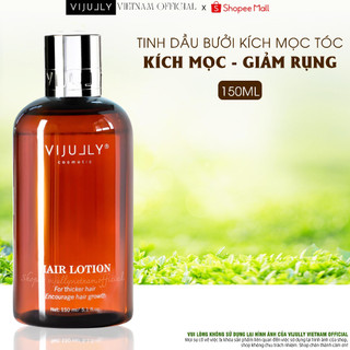 Tinh dầu bưởi, Xịt bưởi Vijully Hair Lotion kích mọc tóc nhanh dài, giảm rụng tóc, dưỡng tóc, phục hồi tóc hư tổn 150ml