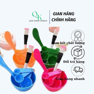 Bộ chén bát trộn đắp mặt nạ, bộ chén trộn mặt nạ 6in1 tiện ích