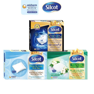 Bông tẩy trang Silcot các loại miếng đôi đắp dưỡng, cao cấp Premium và cơ bản