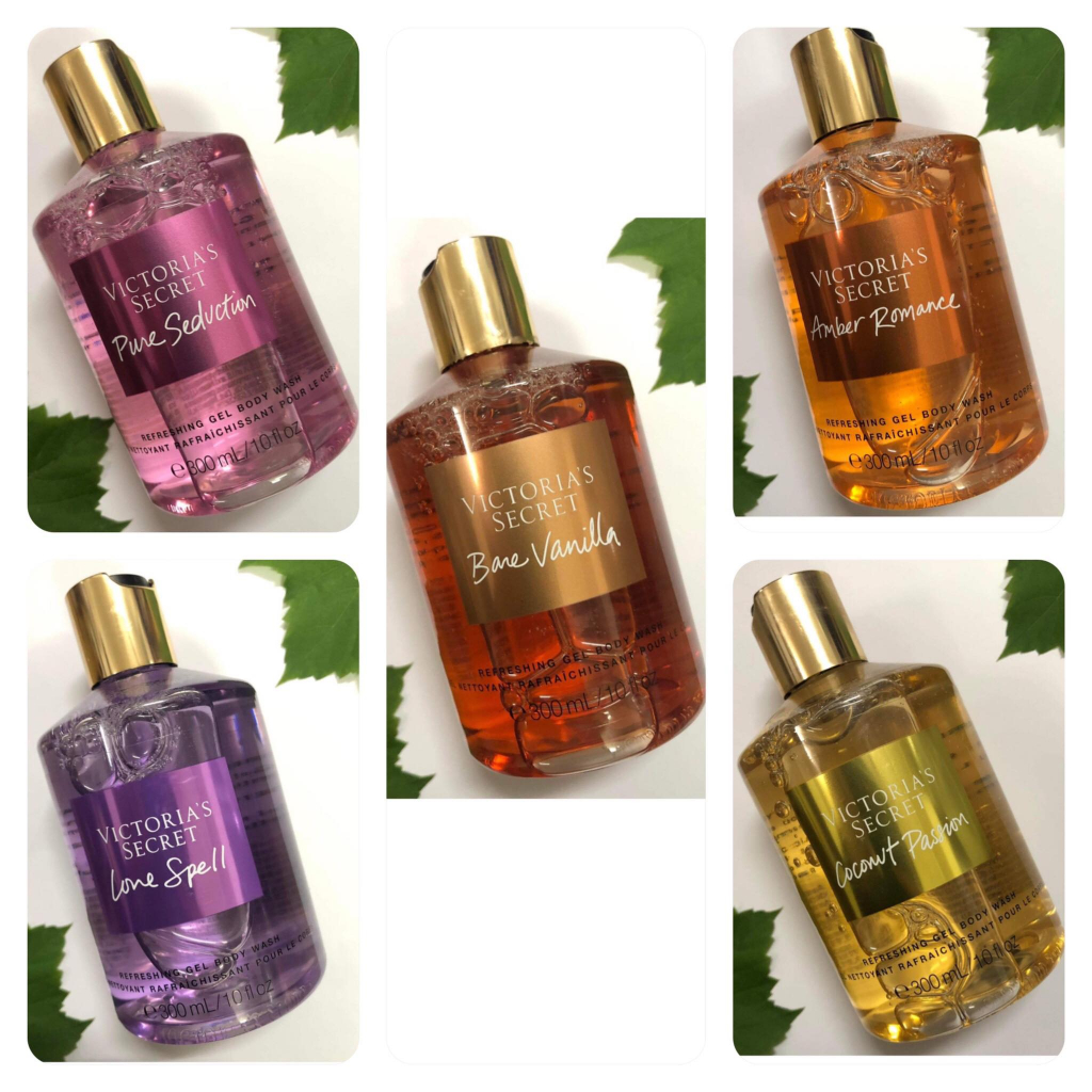 Gel Tắm Victoria's Secret Refreshing Body Wash 300ml - AMBER ROMANCE/COCONUT PASSION/PURE SEDUCTION/BARE VANILLA ... -𝐪𝐮
