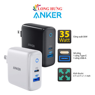 Cốc sạc Anker PowerPort 1USB 1Type-C 35W PIQ/PD A2636 - Hàng chính hãng