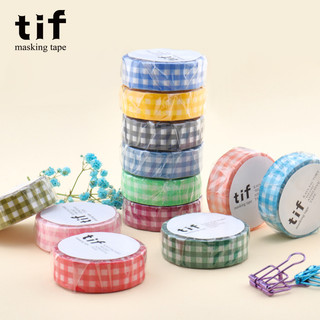 Cuộn washi tape tif caro border trang trí