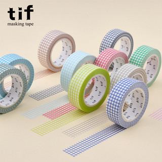 Cuộn washi tape tif caro line trang trí