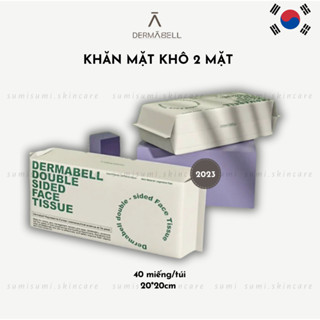(Dermabell) Khăn mặt khô dùng 1 lần Hàn Quốc Double Sided Face Tissue