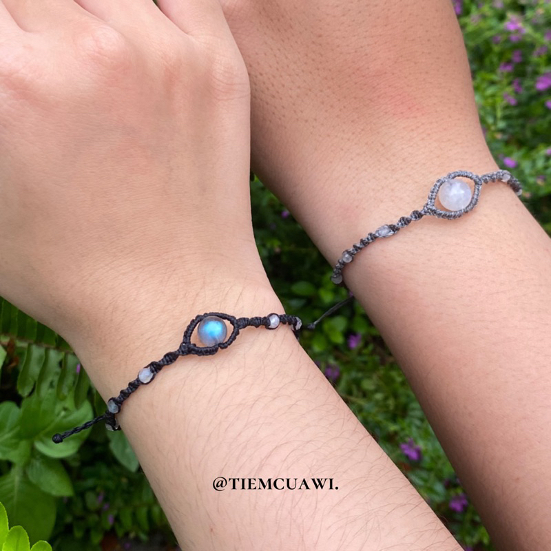 Vòng tay Eye Bracelet Labradorite Moonstone