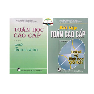 Sách - combo toán học cao cấp tập 1 + bài tập toán cao cấp tập 1