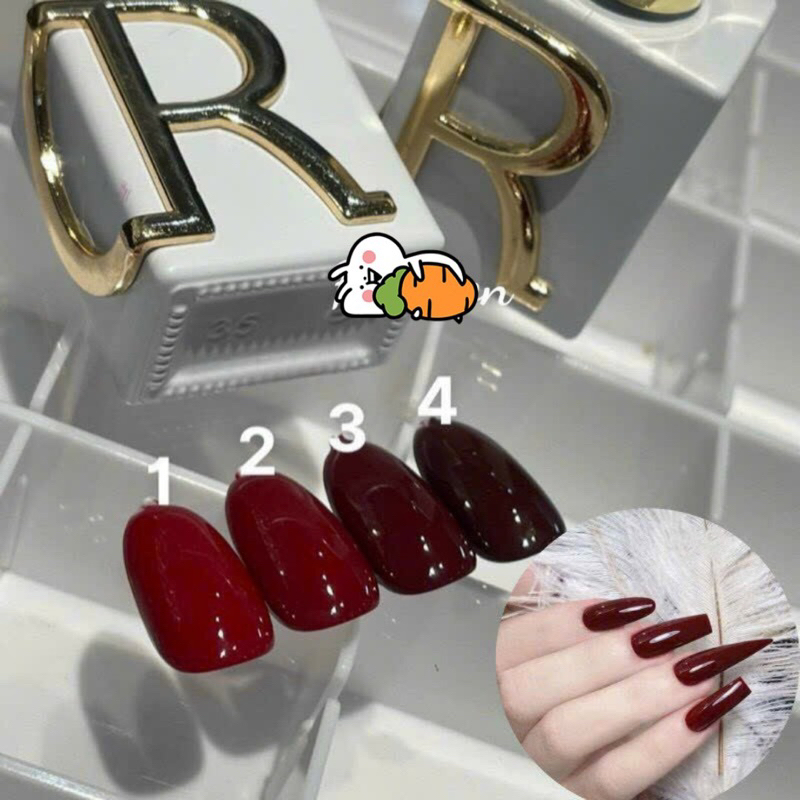 Sơn Gel Màu Đỏ Đô