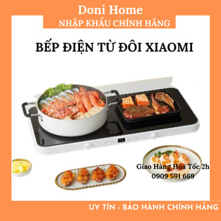   GIAO HỎA TỐC Bếp Điện Từ Xiaomi Đôi Nướng Lẩu tích hợp MiHome App 