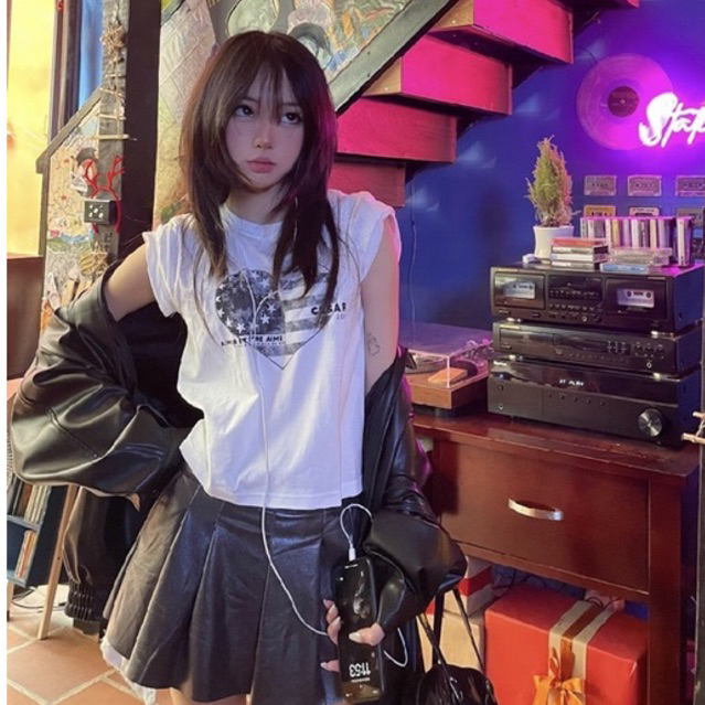 CESAR - Áo thun baby tee Heart