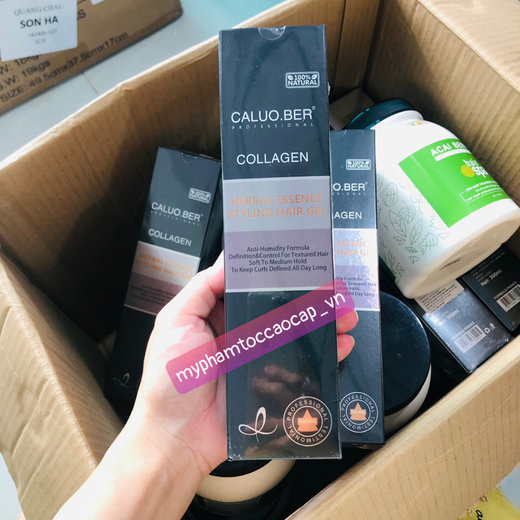 Gel dưỡng tóc xoăn Caluo.Ber Styling Hair Gel 300ml Mẫu Mới