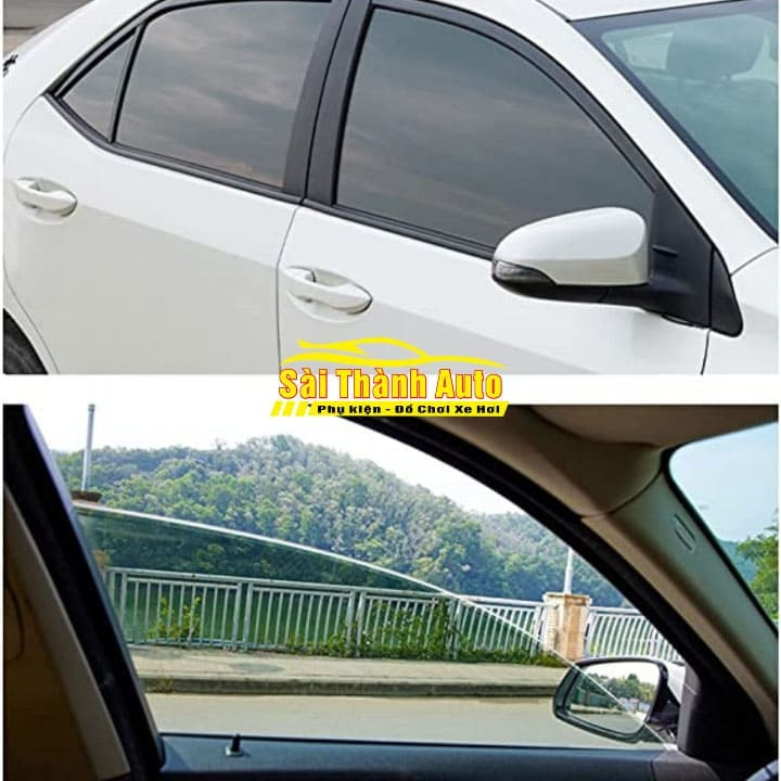 Phim cách nhiệt ô tô 3M màu đen khói dán chống nắng | Decal dán kính cản 99% UV dành cho mọi loại xe hơi