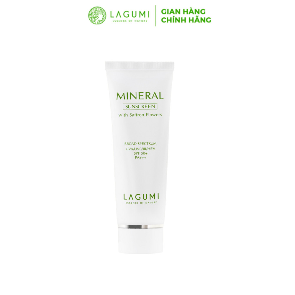 Kem chống nắng vật lý nâng tone Lagumi chiết xuất nhuỵ hoa nghệ tây 8gr
