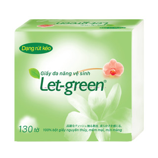 Giấy ăn let green gói 130 tờ