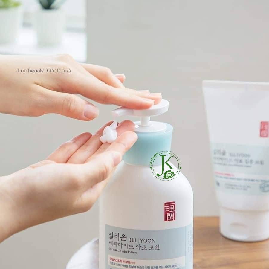Sữa tắm/ Sữa dưỡng thể Illiyoon Ceramide Ato Cleanser/ Lotion