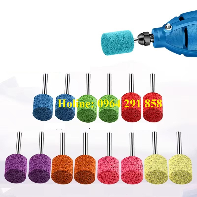 Đầu mài đánh bóng đá ngọc độ nhám đủ kích thước - đánh bóng đá ngọc chân cán 3mm