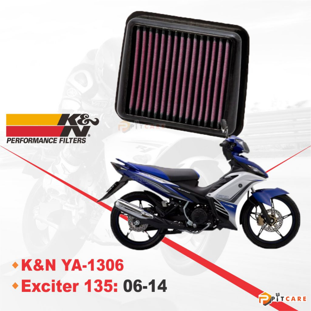 Lọc Gió KN Chính Hãng YA-1306 Cho Exciter 135 Tăng Công Suất Xe