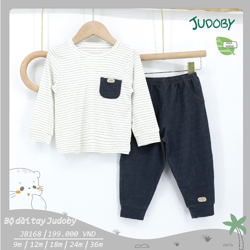 Bộ cộc tay/dài tay cotton co giãn Judoby size 6-9m đến 2-3 y