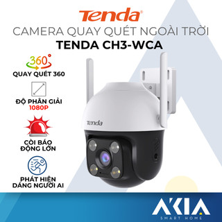  Camera wifi ngoài trời Tenda CH3-WCA Full HD 1080P quay quét 360 độ ghi màu ban đêm đàm thoại 2 chiều chính hãng 