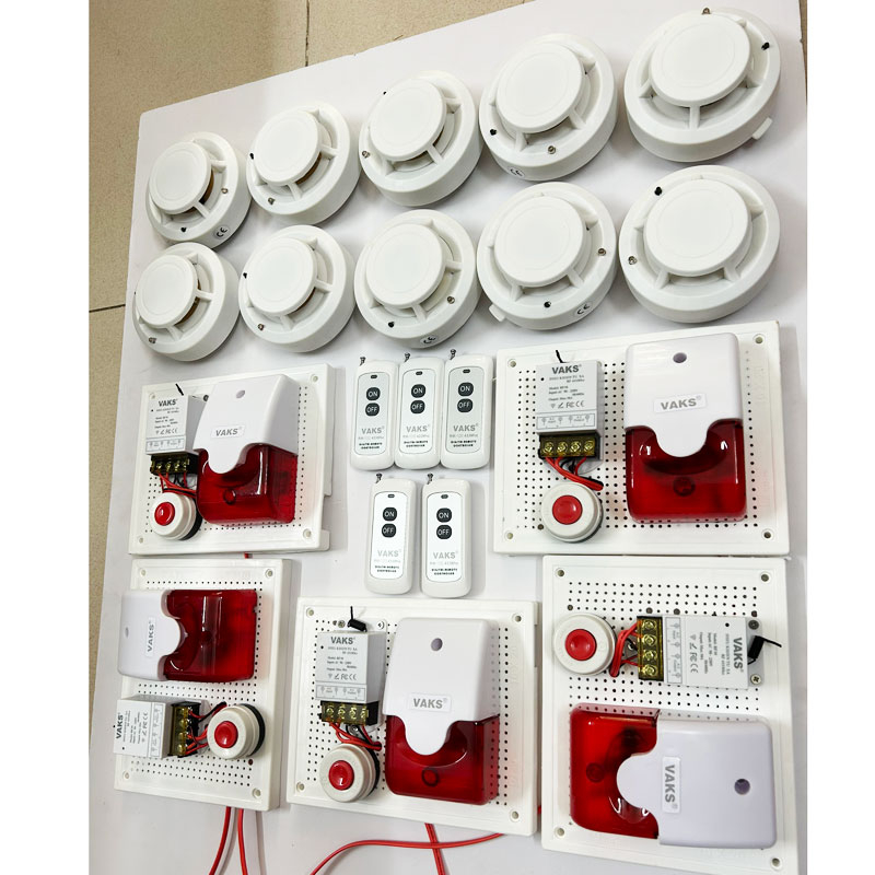 BÁO ĐỘNG PHÒNG CHÁY HỘ LIÊN GIA thông minh - MH5 - tích hợp đầu báo khói.