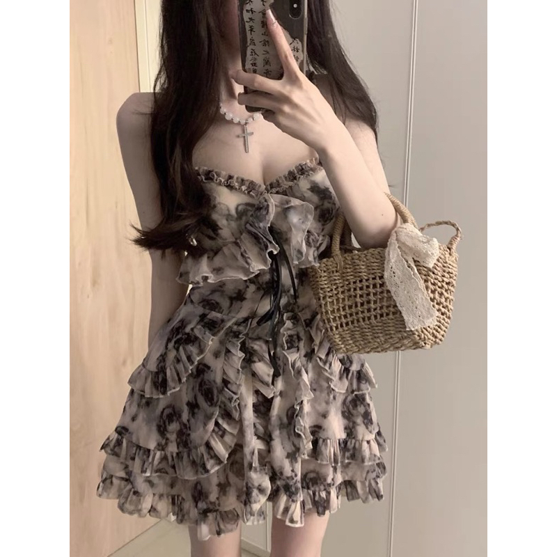 Váy 2 Dây Bèo Ulzzang - Kèm ảnh thật ở cuối